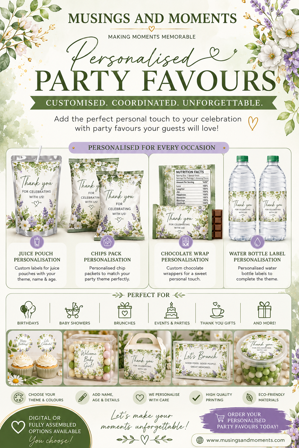 Wedding Party Favours Fully Assembled Collection