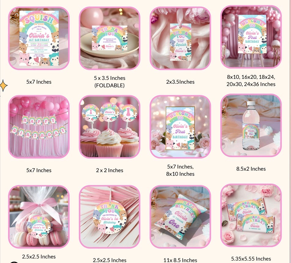 Birthday Party Favours Bundle