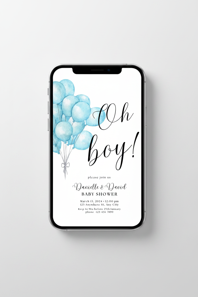 Digital Invites For Baby Showers