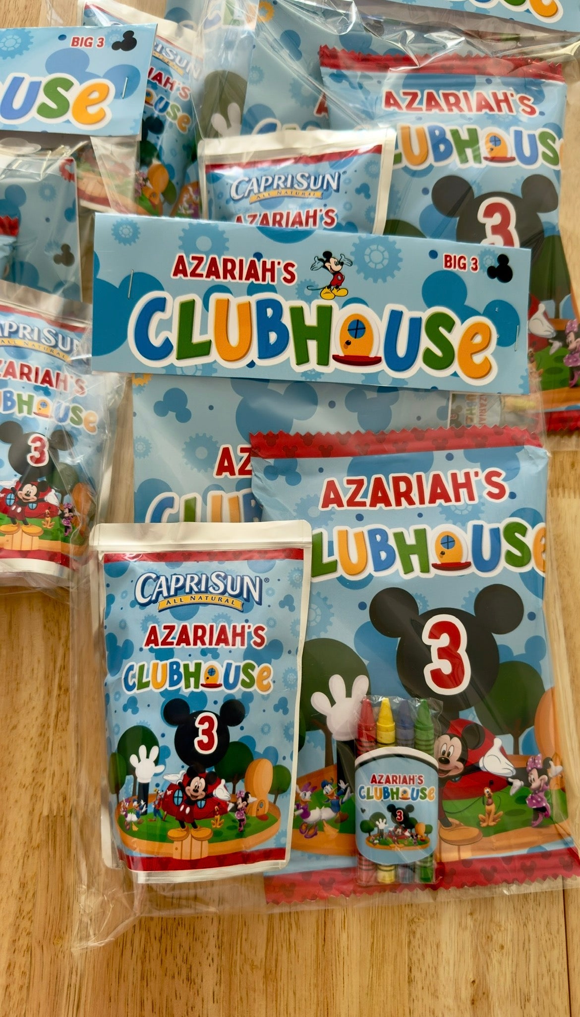 Personalised Treat Bags with Toppers