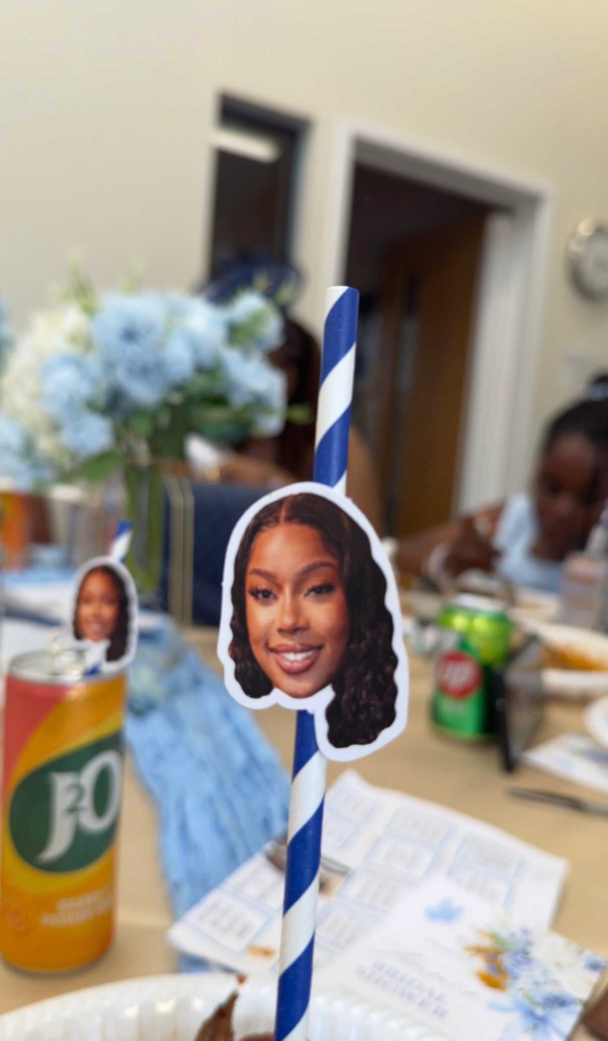 Custom Party Headshot Straws