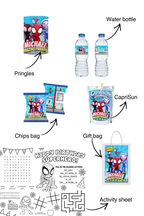 Birthday Party Favours Bundle